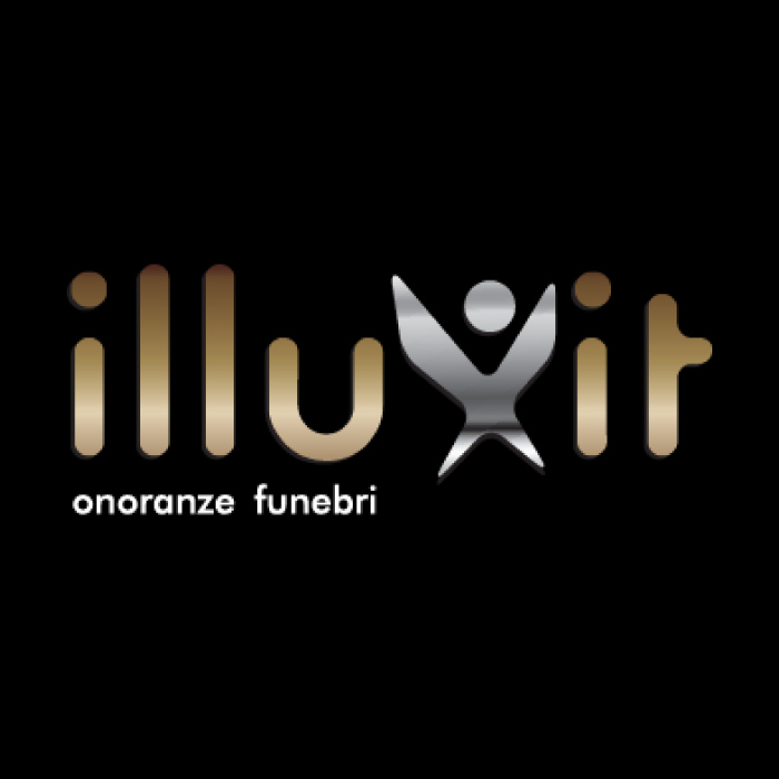 Logo Illuxit Onoranze Funebri su sfondo nero